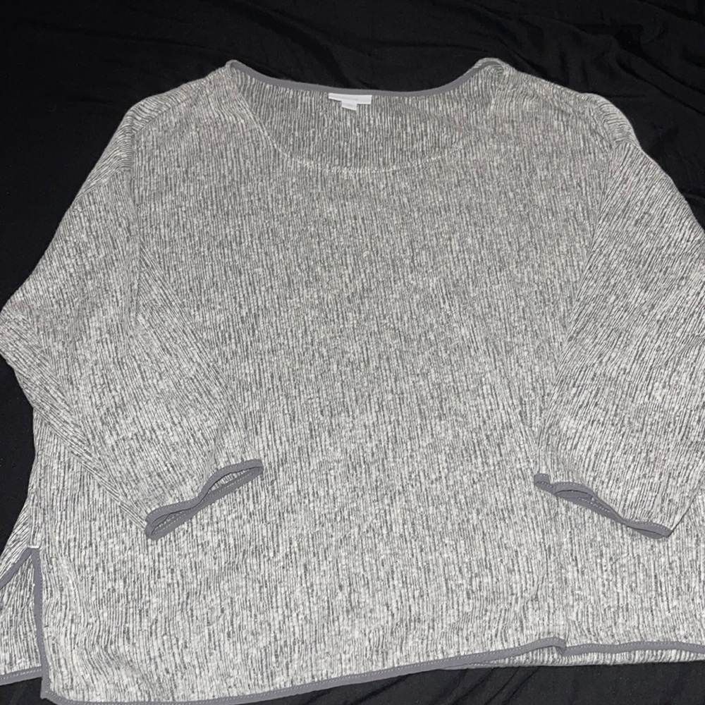 PureJill flowy gray top